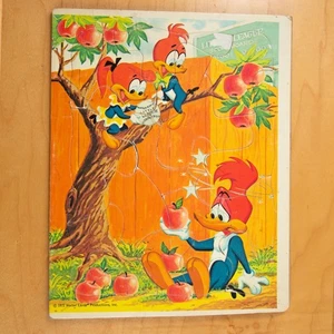 1972 Woody Woodpecker Frame Tray Jigsaw Puzzle Whitman Complete Apple Tree READ - Picture 1 of 3