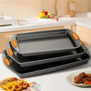 Kitchen Baking Set of Three with Silicone Handles - Picture 1 of 8