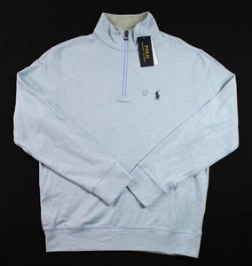 Polo Ralph Lauren Mens 1/4 Zip S Sweatshirt Pullover Long Sleeve Blue $125 NEW - Picture 1 of 8