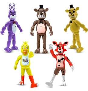 FNAF Five Nights at Freddy's Set Of 5 LED Light Up Action Figure Toys Fazbear - Picture 1 of 7