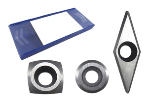 Set of 3 Patented Replacement Negative Rake Carbide Cutters Designed for Easy... - Picture 1 of 1