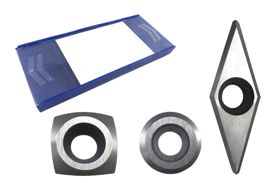 Set of 3 Patented Replacement Negative Rake Carbide Cutters Designed for Easy... - Image 1 of 1