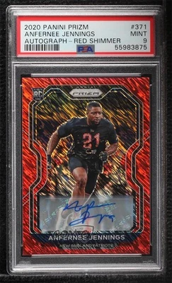 2020 Panini Prizm Red Shimmer /35 Anfernee Jennings PSA 9 MINT Rookie Auto RC - Image 1 of 2