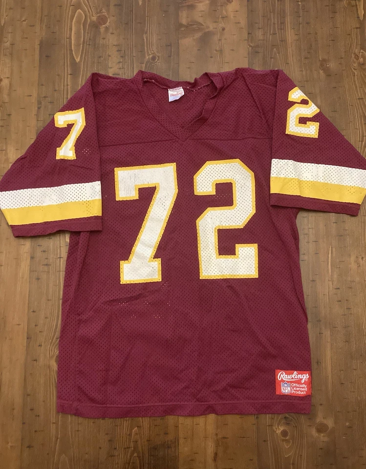Washington Redskins Dexter Manley #72 Mens Sz M Rawlings Jersey Vintage - Image 1 of 4