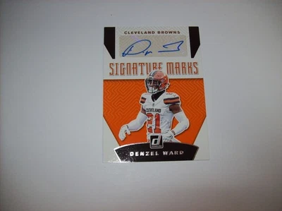 2019 Cleveland Browns Denzel Ward Signature Marks Autograph SP Free Shipping - Image 1 of 4