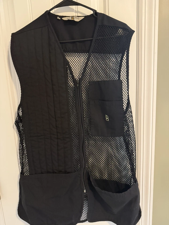 Bob Allen Black Mesh Shooting Vest Large - Image 1 of 4