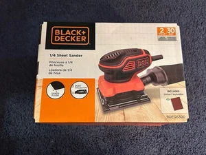Lijadora de hojas 1/4 BLACK + DECKER BDEQS300 nueva caja abierta - Imagen 1 de 6