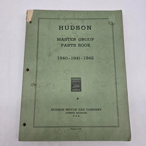 1940 1941 1942 Hudson Illustrated Master Parts Book Catalog Original Genuine - Picture 1 of 13