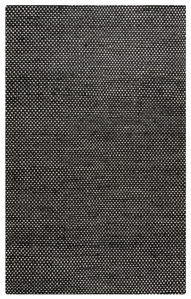 3x5 Rizzy Rugs Black Geometric Solid Hand-Loomed Door Mat EG9038 - Aprx 3' x 5' - Image 1 of 3