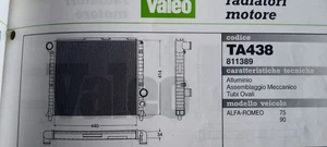 Radiatore Acqua per Alfa Romeo 75  no  twin spark - Picture 1 of 6