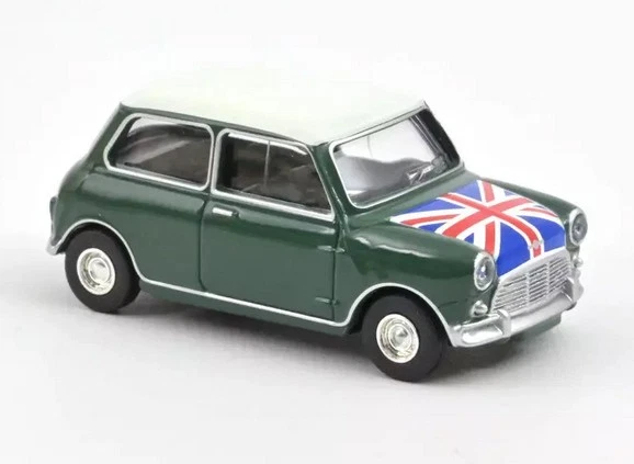 Norev 310524 Mini Cooper S grün mit Flagge1964 Maßstab 1:54 Modellauto - Bild 1 von 1