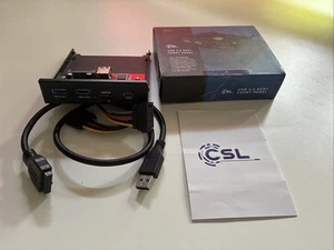 CSL USB 3.2 GEN 1 Front Panel mit USB-C, MicroSD und SD-Kartenleser - Afbeelding 1 van 1