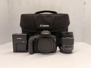 Canon EOS Rebel T5 18.0 MP DSLR Camera Kit W/ EF-S 18-55mm f/3.5-5.6 IS II Lens - Picture 1 of 18