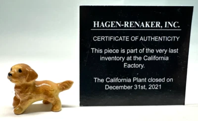 Hagen Renaker #505 3205 Golden Retriever Puppy Last of the HR Stock