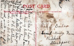 Genealogy Postcard - Barlow, Canal Bridge Farm, Reddish, Stockport GL4185 - Picture 1 of 2