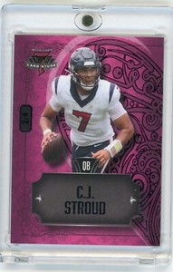 2023 WILD CARD 7 CARD STUDS C.J. STROUD TEXENS ROOKIE RC 2/4 WC3
