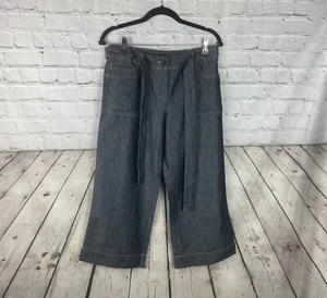 Talbots Womens 4P Linen Cotton Lightweight Jean Capri Pants NEW - Picture 1 of 9