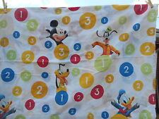 Disney Mickey Mouse Donald Duck Flat twin Sheet Numbers 