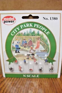 MODEL POWER N SCALE FIGURES CITY PARK PEOPLE - Picture 1 of 2