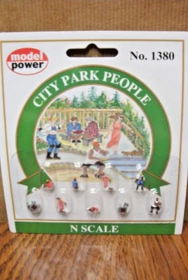 MODEL POWER N SCALE FIGURES CITY PARK PEOPLE - Image 1 of 2