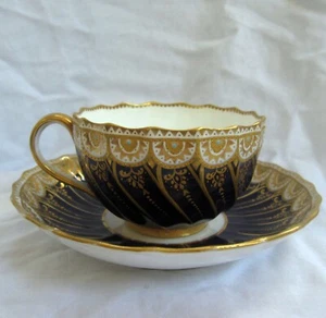Schmuckstasse und Untertasse von Copeland Spode 19. Jahrhundert Coalport / Sevres - Bild 1 von 6