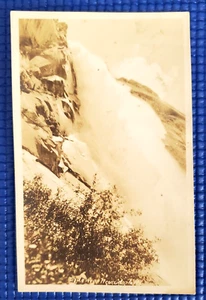 Vintage Side View Nevada Falls Merced River Yosemite National Park RPPC Postcard - Picture 1 of 2