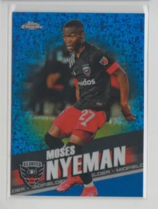 2022 Topps Chrome MLS Blue Mini-Diamond Refractor #92 Moses Nyeman /199 Flat S/H - Picture 1 of 1