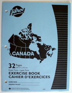 LIBRO DE EJERCICIOS ONE HILROY CANADA AZUL **** UN CAHIER D'EJERCICE CANADA DE HILROY - Imagen 1 de 4