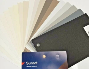 VERTICAL BLIND REPLACEMENT SLATS MADE TO ORDER WITH HANGER IN SUNSET - Picture 1 of 26