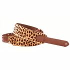 RightOn! Wild Jaquar 6cm wide Leather Guitar strap, Right on