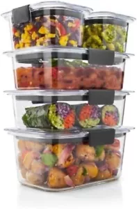 New Rubbermaid Brilliance 10-Piece Set, Leak-Proof and Clear Storage Containers - Picture 1 of 3