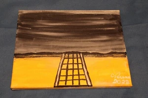 Straße am wenigsten befahren, abstrakt, Original, Gemälde, (2022) 8x10 - Bild 1 von 1