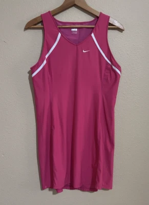 Nike Dri-Fit Dress Built In Bra Size XL Hot Pink Athleisure Workout Exercise - Image 1 of 4