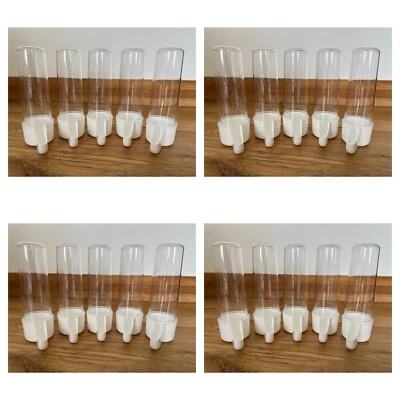 20 x 110cc Bird Cage Feeder Water Drinker For Canary Finch Budgie etc - Image 1 of 4