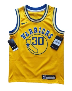 Nike Stephen Curry NBA Hardwood Classics GS Warriors Trikot Youth S KINDER S - Picture 1 of 7