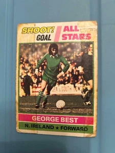 Topps SHOOT! Goal All Stars 1977 GEORGE BEST. N. Ireland Manchester United #243. - Picture 1 of 2