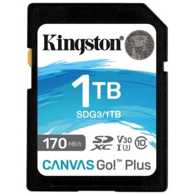 Kingston Canvas Go! Plus SDXC 170R C10 UHS-I U3 V30 1TB  SDG3/1TB - Image 1 of 4