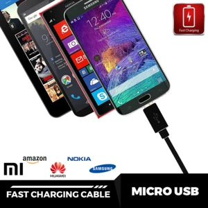 Fast Micro USB Fast Charging Cable For Samsung Galaxy Huawei Lead 1m 2m - Picture 1 of 25