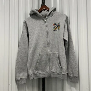 Vintage Walt Disney World 2004 Zip Up Sweatshirt Grey Pockets Kids Large - Picture 1 of 6