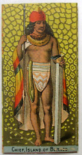 1888 N224 Kinney Military CHIEF ISLAND OF BORNEO Tobacco Card