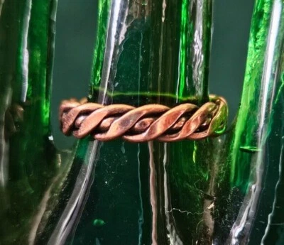 Hand Crafted Copper Ring~ Copper Wrapped Copper ~Healing Effects of Copper - Image 1 of 4