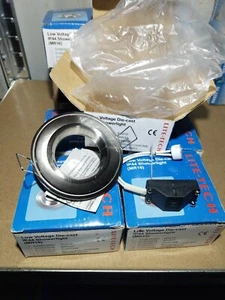 Luz Shover Lite Tech baja tensión Die-cast ip44 (mr26) Sy9658 níquel mate K141C - Imagen 1 de 6