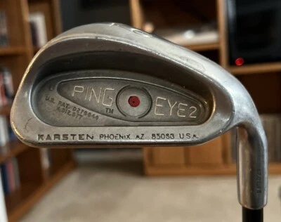 Ping Eye2 Red Dot 9 Iron~Aldila Stiff Graphite~Lamkin Full Cord Grip~Right Hand - Image 1 of 4