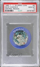 1985 Slurpee Super Star Sports Coins Purple Back Dave Winfield PSA 10 GEM MT HOF
