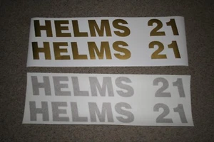 HELMS 21 BOAT DECAL SET - FITS MANY MODELS 3-7/8"" x 30" ( Set of 2 decals) - Bild 1 von 10
