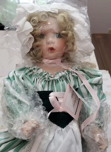 Ashton Drake Galleries Porcelain Doll Little Bo Peep in Box w Sheep Staff & Cert - Picture 1 of 9