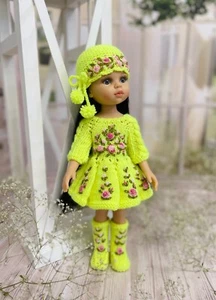High quality handmade knitted outfit for Paola Reina doll (OOAK) - Picture 1 of 7