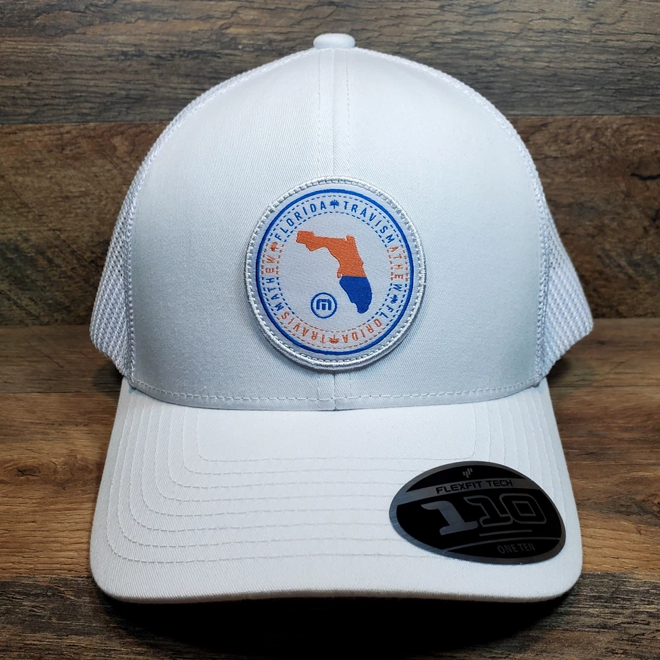 Gorra de golf Travis Mathew Later Gator 2.0 Florida State Snapback blanca NUEVA Foto 1 de 4