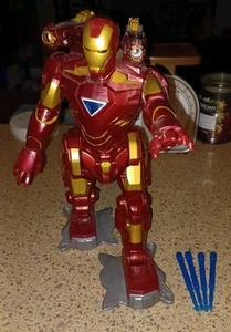 WORKING 2009 Hasbro Marvel 12" Iron Man Walking Talking Robot W/ Missles. NICE! - Picture 1 of 11