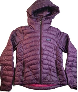 Patagonia Womens Small Down Sweater Zip Quilted Puffer Jacket 84710 Magenta - Picture 1 of 11